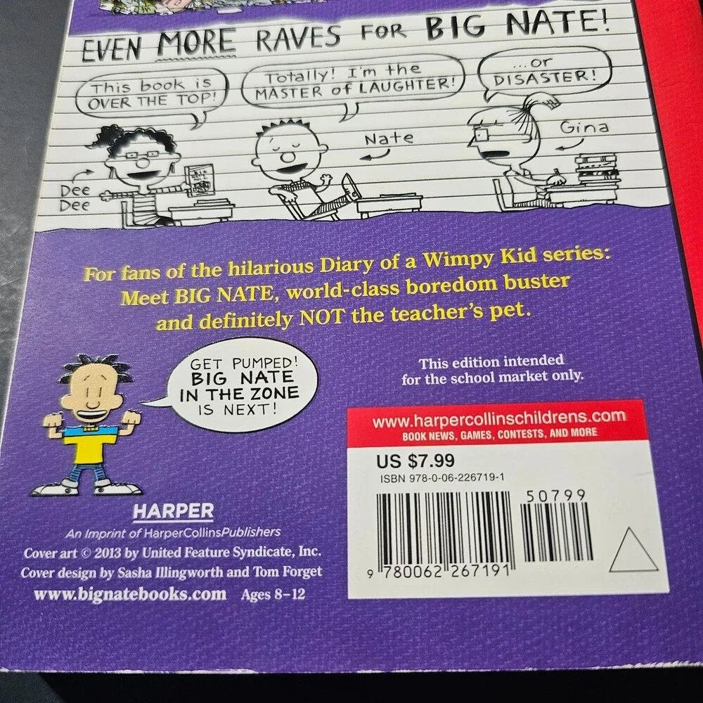 Lot of 8 Big Nate Books, Paperback Mix Children's Books